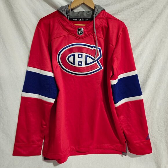 Adidas Hooded Jersey NHL Montreal Canadians Men's Large - Picture 1 of 6